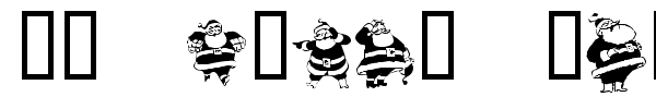 KR Eight Santas font preview